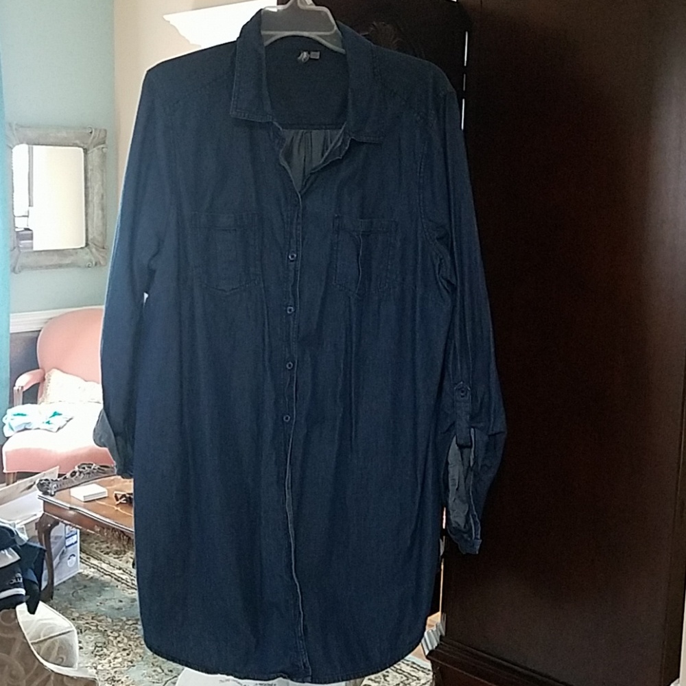 Dark denim tunic
